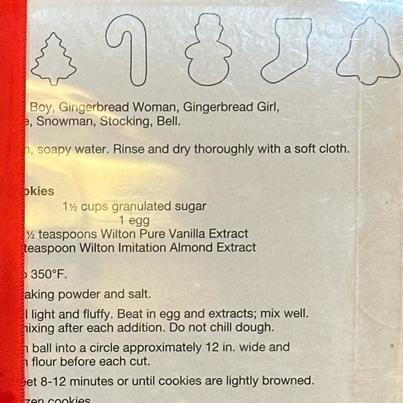🎄🌟HP🌟NIB Wilton Set of 10 Plastic Christmas Cookie Cutters - Picture 6 of 6